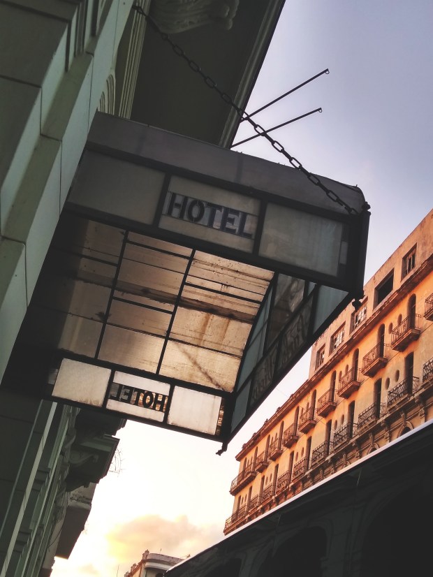 Hotel sign in Habana